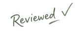 Reviewed, hand-signed note